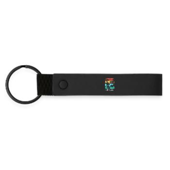 Fiji Fiji Fiji Fiji Fidschi Fidschi Fidschi - Matte Pu Keyring - black - Front