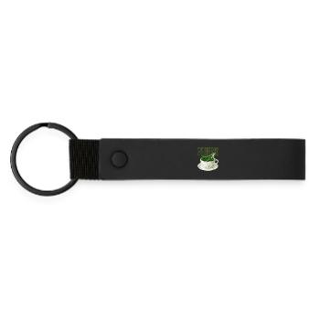 Dreams Tide Cup - Matte Pu Keyring - black - Front