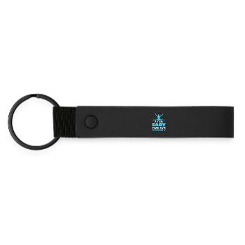 Si c’était facile, plus de garçons le feraient - Porte-clés en PU mat - noir - Devant