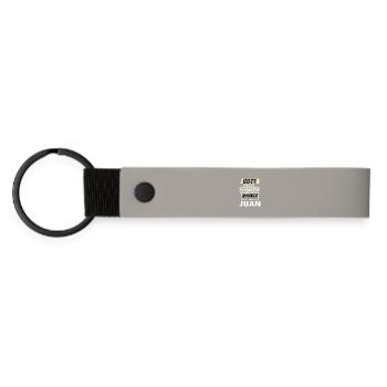 Juan le plus bel homme façonné par Dieu Design - Porte-clés en PU mat - gris clair - Devant