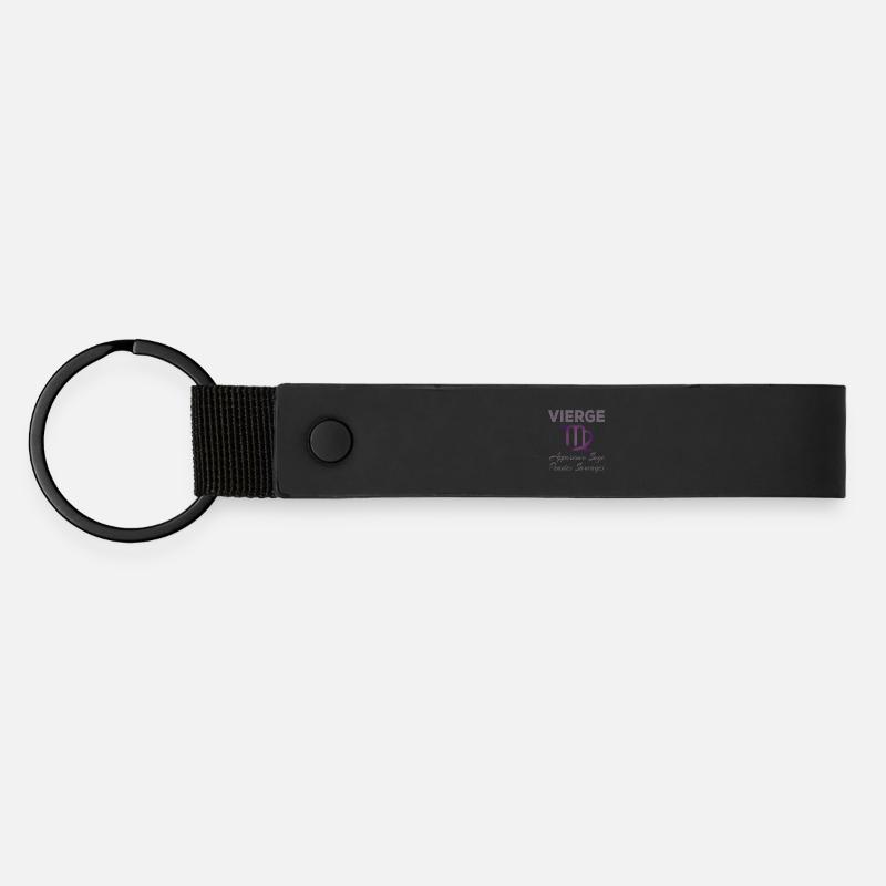 Vierge - Porte-clés en PU mat - noir