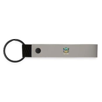Egg-sperience points collected | Level Up Humor - Matte Pu Keyring - light grey - Front