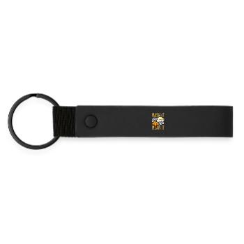 Taters Over Haters Potato - Matte Pu Keyring - black - Front