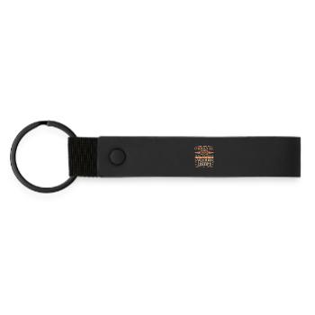 1996 Vintage Absolutely Unique 30th Birthday - Matte Pu Keyring - black - Front