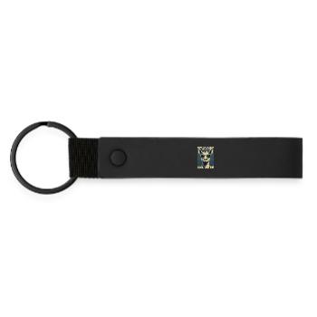 Okapi Animal - Matte Pu Keyring - black - Front