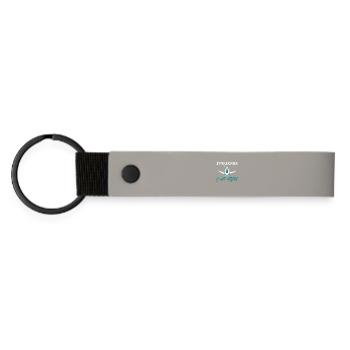 Je peux pas J'ai Gym - Porte-clés en PU mat - gris clair - Devant