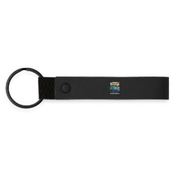 Palmiers vintage des années 1990 en édition limitée - Porte-clés en PU mat - noir - Devant