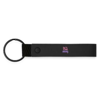 Anime Strong Girl qui prend la Force - Porte-clés en PU mat - noir - Devant