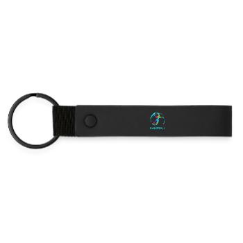 Handball - Matte Pu Keyring - black - Front