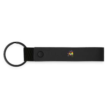 Ski alpin Sports d’hiver Ski nordique - Porte-clés en PU mat - noir - Devant