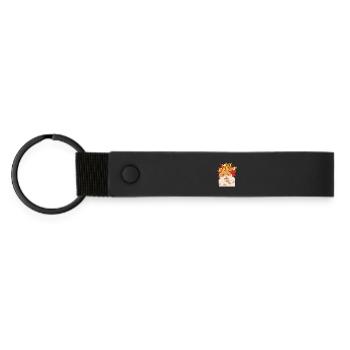 Holy Jabroni - Matte Pu Keyring - black - Front