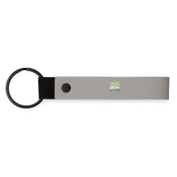 One Plant At A Time Plant Lovers - Matte Pu Keyring - light grey - Front