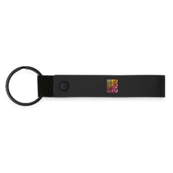 LIMITED EDITION 2012 14 YEARS 14TH BIRTHDAY - Matte Pu Keyring - black - Front