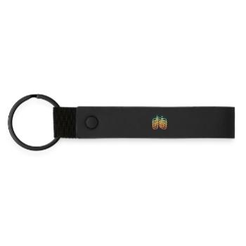 Silhouettes VTT - Porte-clés en PU mat - noir - Devant