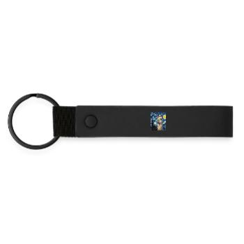 Lama Van Gogh Style - Porte-clés en PU mat - noir - Devant