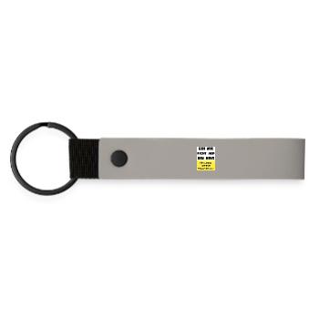 Don't get on my nerves - Matte Pu Keyring - light grey - Front