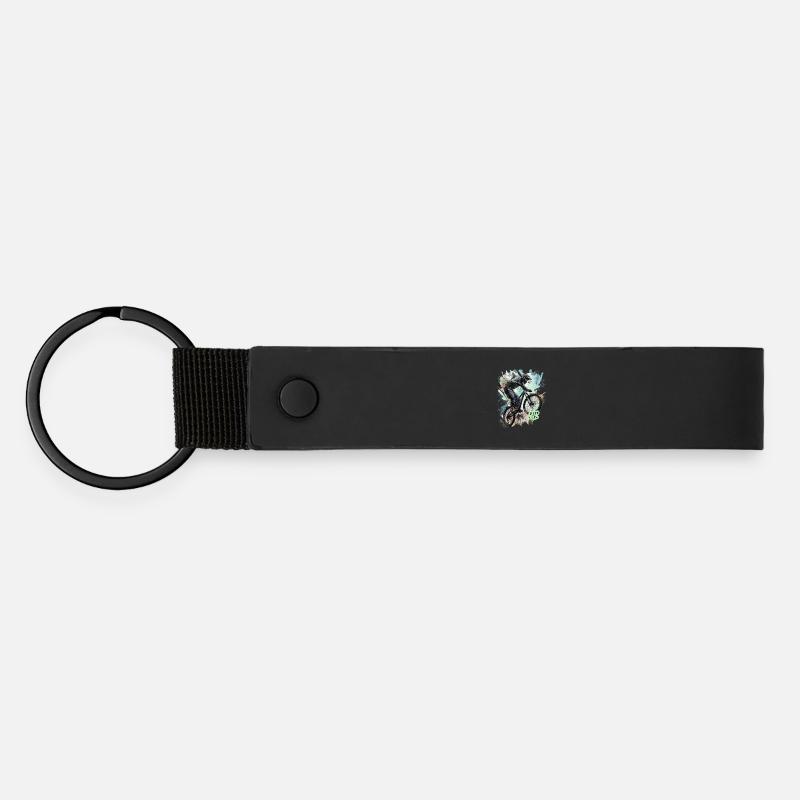 Mtb - Matte Pu Keyring - black