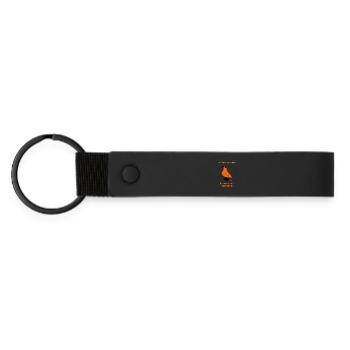 Pigeon Provocateur Orange - Porte-clés en PU mat - noir - Devant