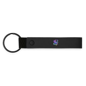 Roller-skate - Matte Pu Keyring - black - Front