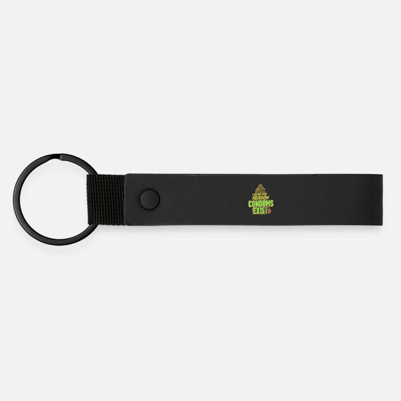 you_are - Matte Pu Keyring - black