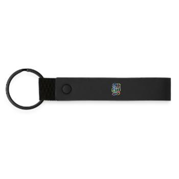Ballerina Dance - Matte Pu Keyring - black - Front