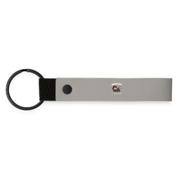 Fishing Gift Man Angler Re Salmon Saying Funny - Matte Pu Keyring - light grey - Front