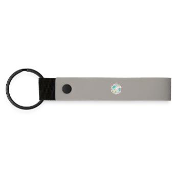 L’appréciation du bénévolat est mon bénévolat habituel - Porte-clés en PU mat - gris clair - Devant