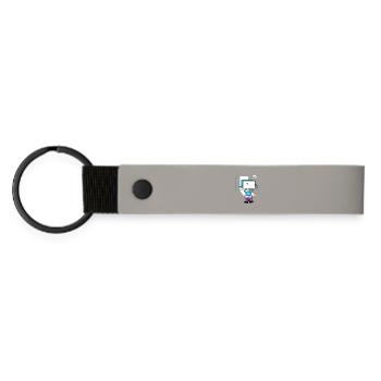 Escape Key Hero Retro Gamer Tastenkappe - Matte PU Schlüsselanhänger - Hellgrau - Vorne