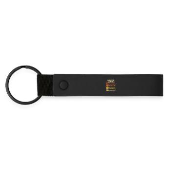 Gamer Logik Lustiges Gaming Design Retro Pixel - Matte PU Schlüsselanhänger - Schwarz - Vorne
