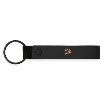 Tout ce que j’aime est illégal, cher ou latina - Porte-clés en PU mat - noir - Devant