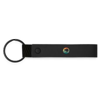 Oiseau néo-zélandais mignon Kiwi Rétro Vintage - Porte-clés en PU mat - noir - Devant