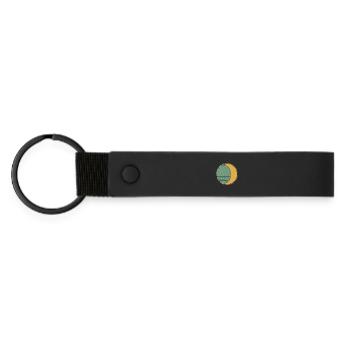 Moon Sun Equinox Occult Easter Blessings Spring - Matte Pu Keyring - black - Front