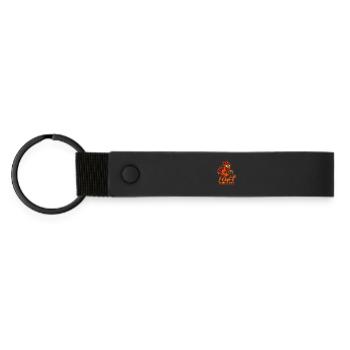 F-caw-F Gamer au travail Gaming Rooster Humour Drôle - Porte-clés en PU mat - noir - Devant