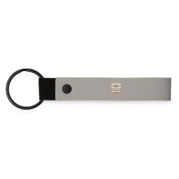 49. Geburtstag Geschenk Mann Oldtimer Baujahr 1977 - Matte PU Schlüsselanhänger - Hellgrau - Vorne