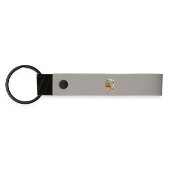 MANGER DORMIR ANIME RÉPÉTER - Porte-clés en PU mat - gris clair - Devant