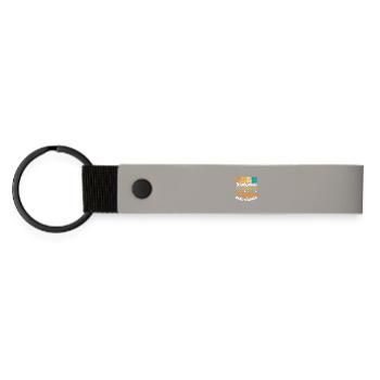 Cadeaux pour les enseignants ESE - Porte-clés en PU mat - gris clair - Devant