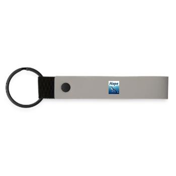 Baleine sous-marine Hope - Porte-clés en PU mat - gris clair - Devant