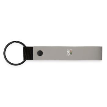 Je ne vais pas sans mon détecteur de métaux - Porte-clés en PU mat - gris clair - Devant