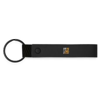 Everything I Know I Learned on the Street - Hustle - Matte Pu Keyring - black - Front