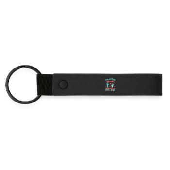 Appréciation des bénévoles Aider les personnes avec le sourire - Porte-clés en PU mat - noir - Devant