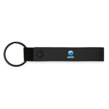 Rays Manta Rays - Matte Pu Keyring - black - Front
