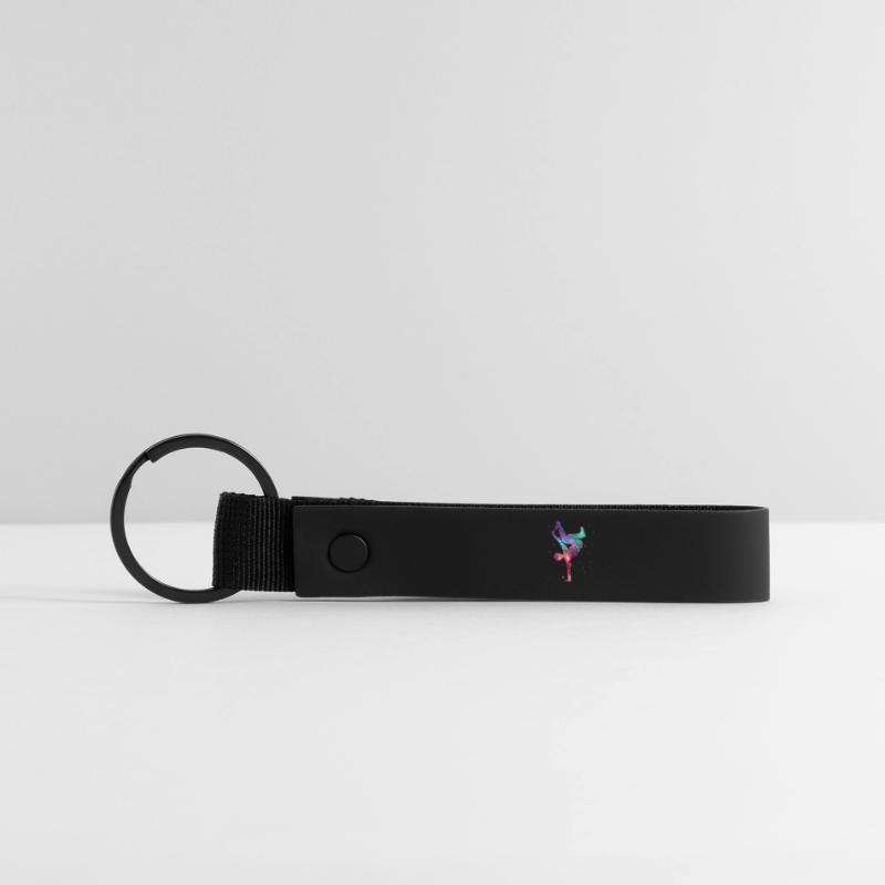 Breakdancing Breakdancer Space Breakdance Matte Pu Keyring