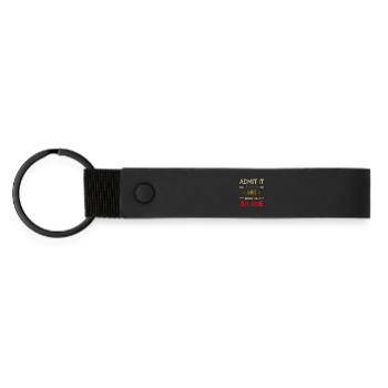 Admit It Life Without James Would Be Boring James - Matte Pu Keyring - black - Front
