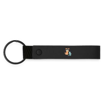 Révélation du sexe Baby Shower Grand-Sœur Petit Frère Bébé - Porte-clés en PU mat - noir - Devant