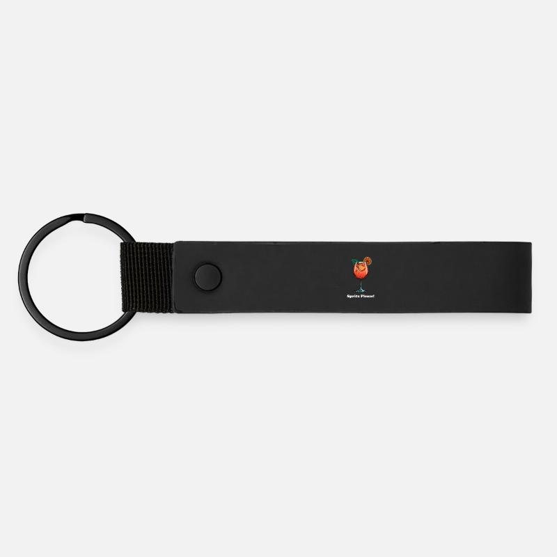 Sprizz Please! - Matte Pu Keyring - black