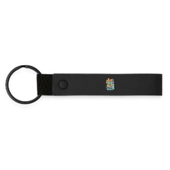 Ville de New York - Porte-clés en PU mat - noir - Devant