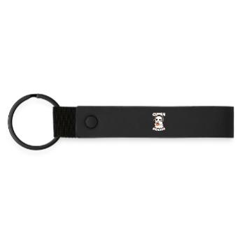 Good Morning Spirit: Sweet Start to the Day - Matte Pu Keyring - black - Front