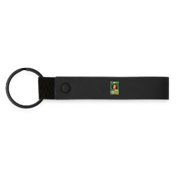 Retro Girl Design - Sucette « mignonne mais coquine » Edit - Porte-clés en PU mat - noir - Devant