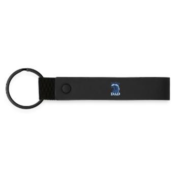 Père surfeur - Porte-clés en PU mat - noir - Devant