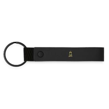 Team Bride - Matte Pu Keyring - black - Front